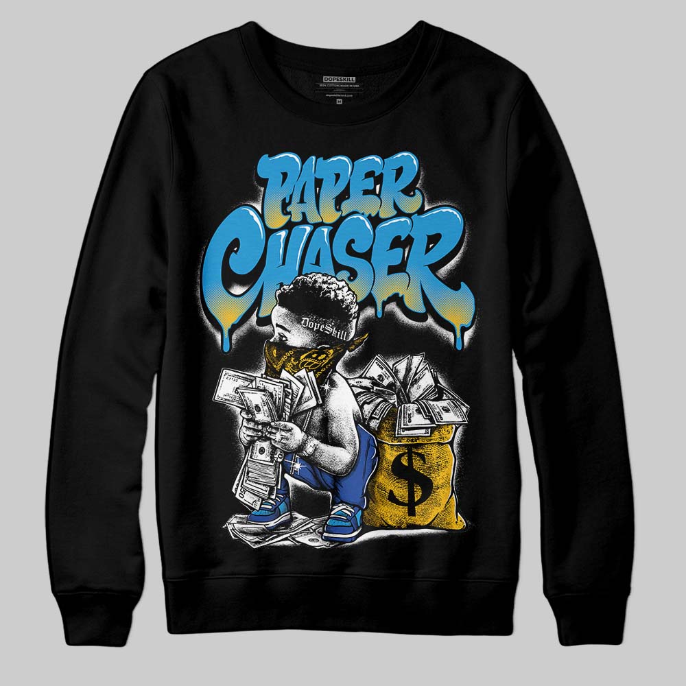 Royal Blue 'Paper Chaser Boy' DopeSkill Graphic Sweatshirt
