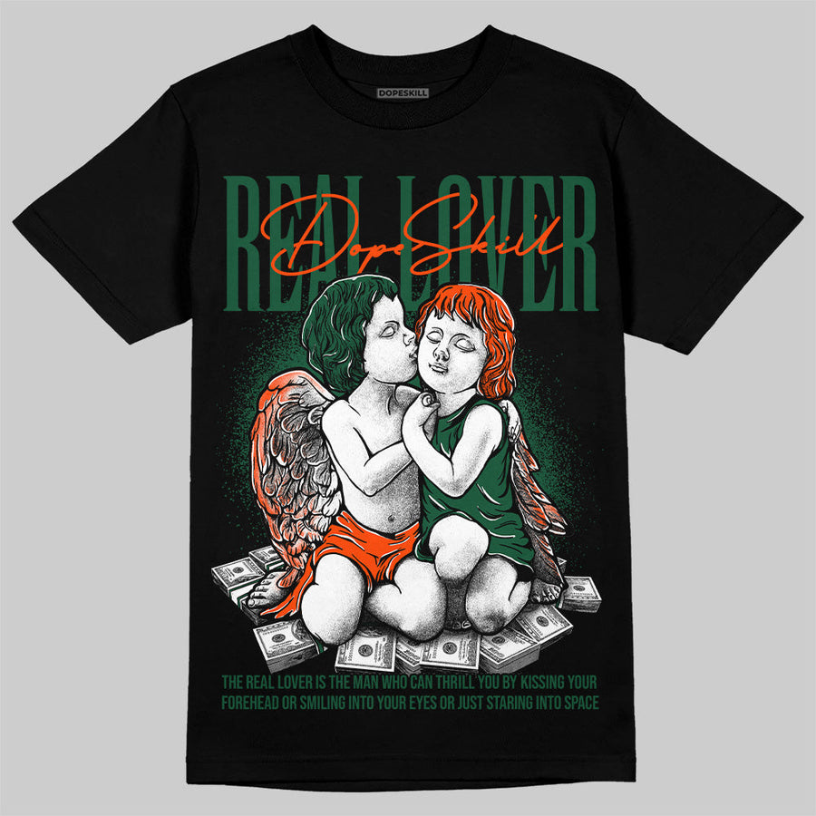 Dunk Low Team Dark Green Orange DopeSkill T-Shirt Real Lover Graphic