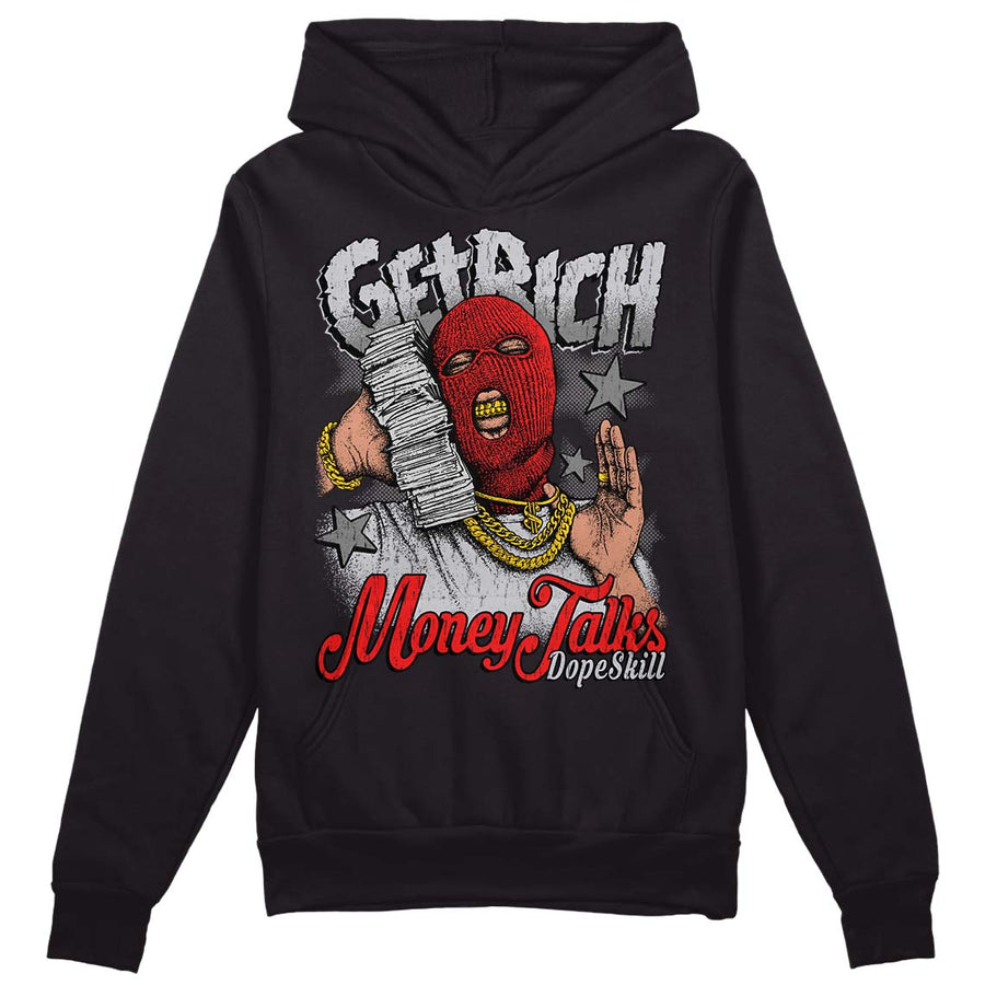 Grey Collection DopeSkill Hoodie Sweatshirt Get Rich Graphic
