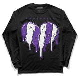 PURPLE Collection DopeSkill Long Sleeve T-Shirt Slime Drip Heart Graphic