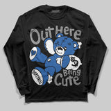 “True Blue” 3s DopeSkill Long Sleeve T-Shirt Out Here Being Cute Graphic