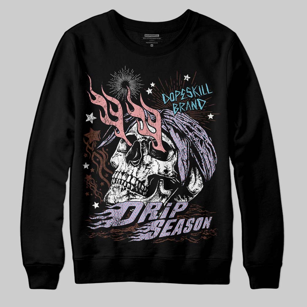 Harris Tweed x Denim Turquoise Dunk DopeSkill Sweatshirt Drip Season Graphic