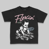 Medium Soft Pink 4s DopeSkill Toddler Kids T-shirt Flexin' Graphic
