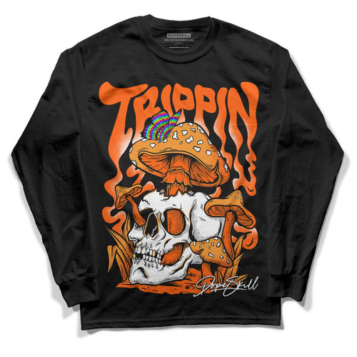 Brilliant Orange 12s DopeSkill Long Sleeve T-Shirt Trippin Graphic