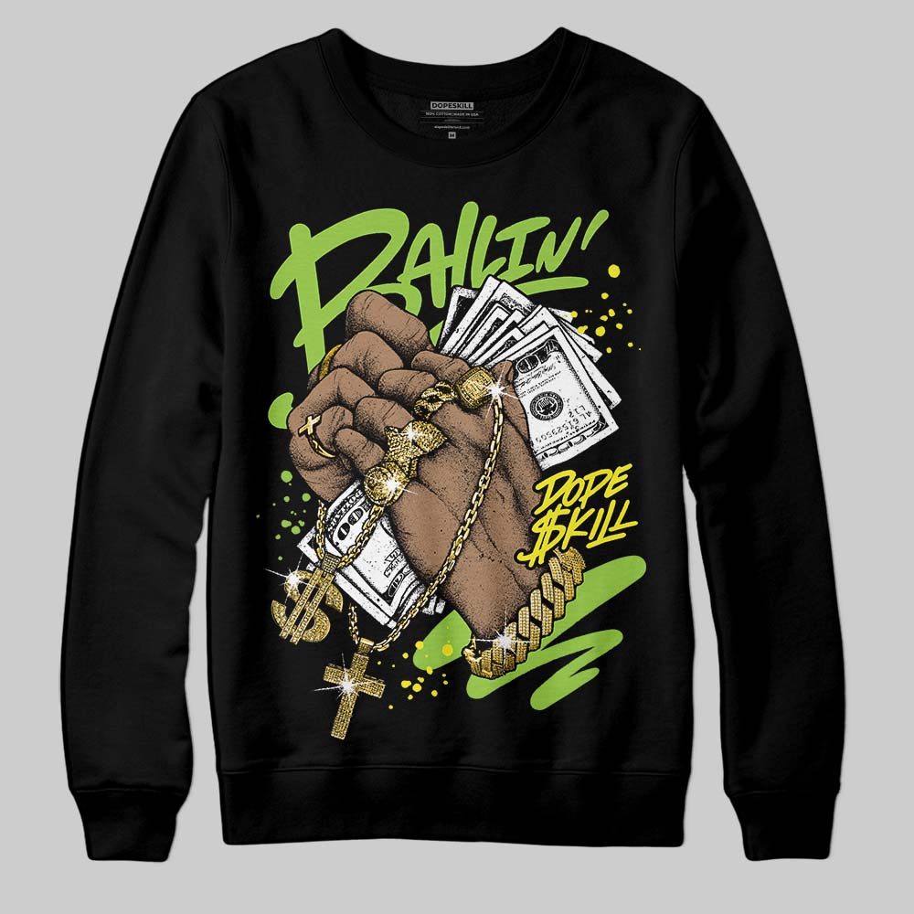 Neon Green Collection DopeSkill Sweatshirt Always Ballin' Graphic