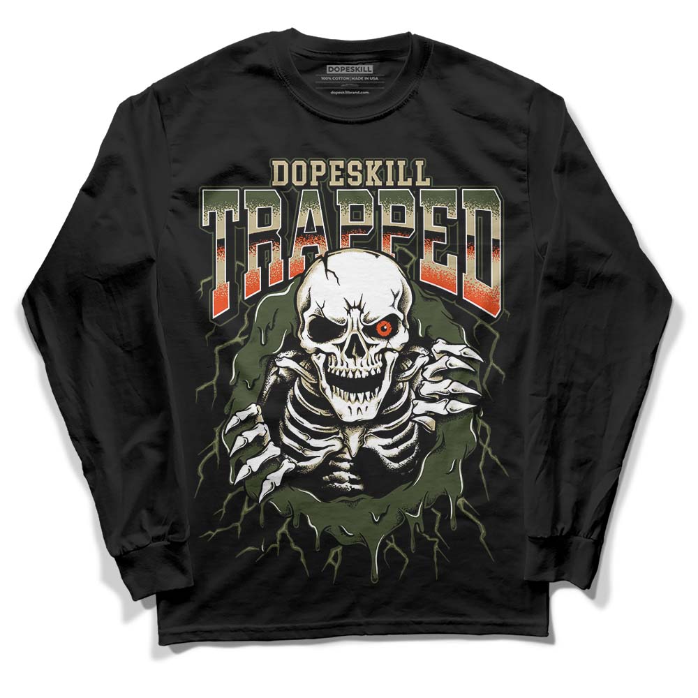 Olive Collection DopeSkill Long Sleeve T-Shirt Trapped Halloween Graphic