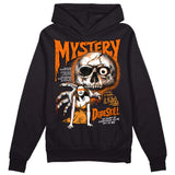 Orange Black White DopeSkill Hoodie Sweatshirt Mystery Ghostly Grasp Graphic