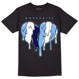 AJ 6 University Blue DopeSkill T-Shirt Slime Drip Heart Graphic