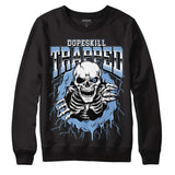 University Blue 5s DopeSkill Sweatshirt Trapped Halloween Graphic