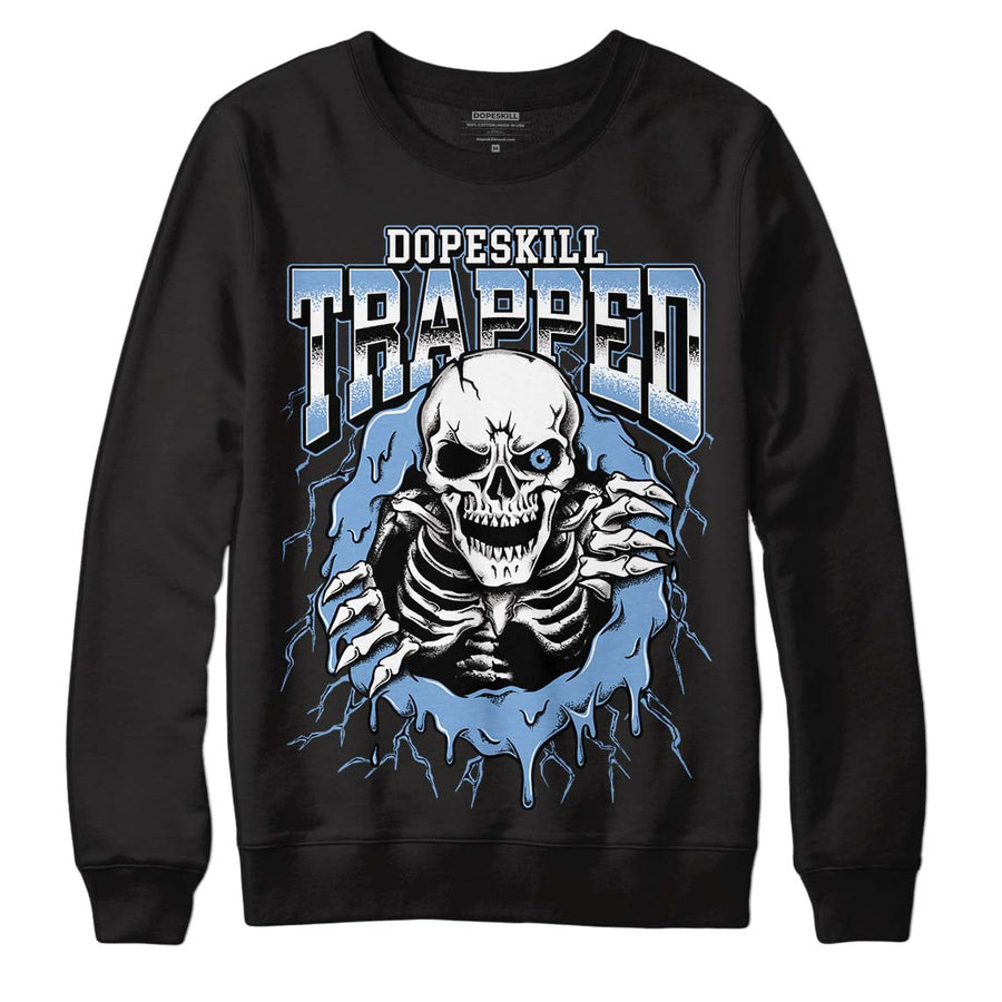 University Blue 5s DopeSkill Sweatshirt Trapped Halloween Graphic