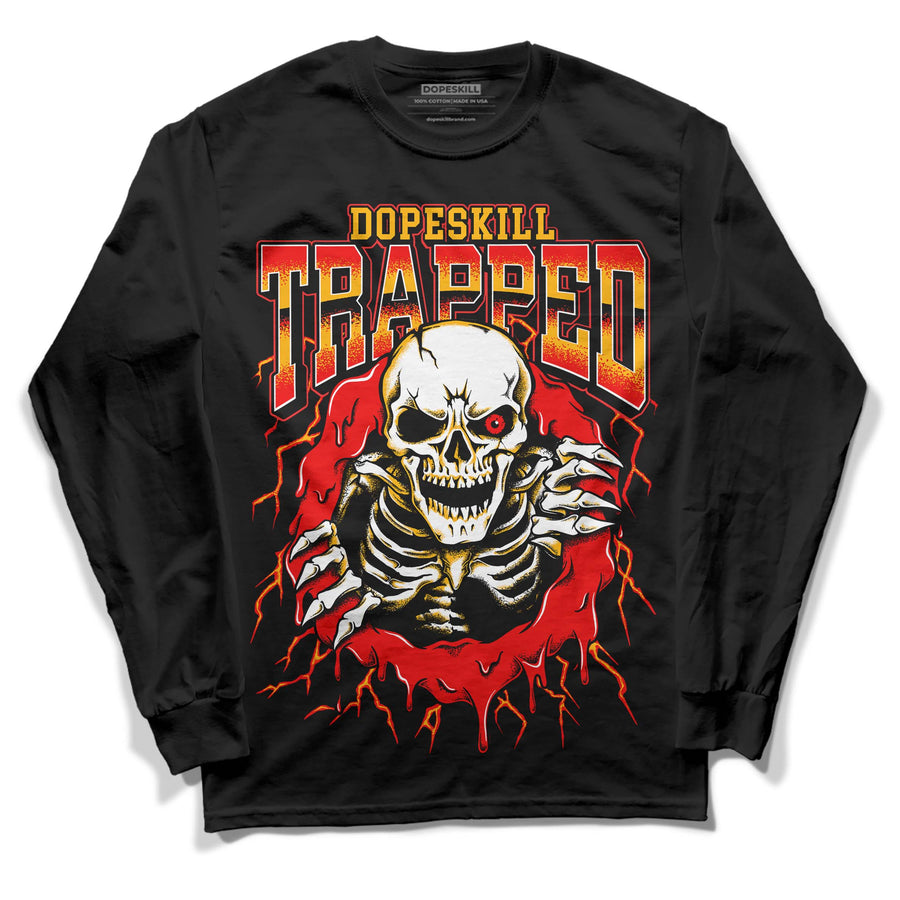 Red Collection DopeSkill Long Sleeve T-Shirt Trapped Halloween Graphic