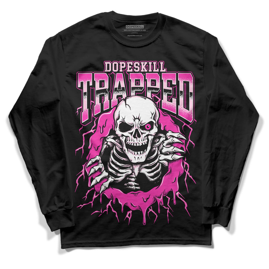 Pink Collection DopeSkill Long Sleeve T-Shirt Trapped Halloween Graphic