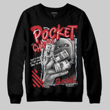 Fire Red “Black Tongue” 5s DopeSkill Sweatshirt Pocket Change Graphic
