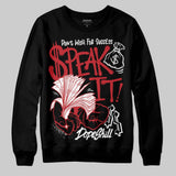 Fire Red “Black Tongue” 5s DopeSkill Sweatshirt Speak It Graphic
