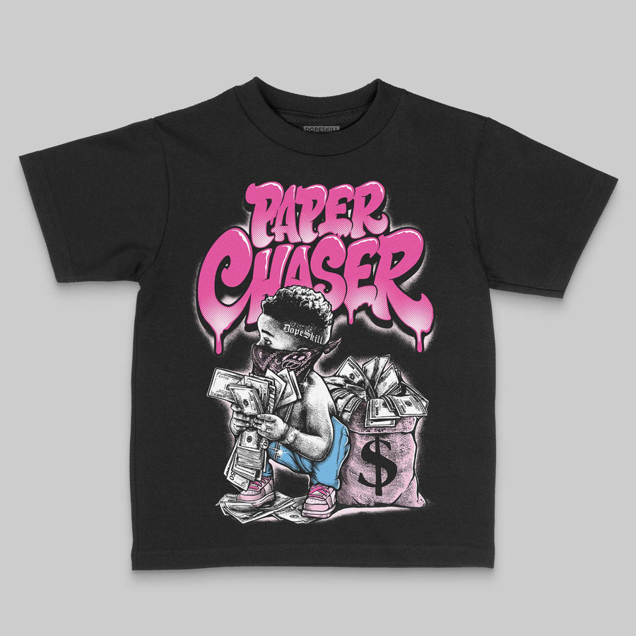 Pink 'Paper Chaser Boy' DopeSkill Graphic Toddler Kids T-shirt
