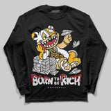 Taxi 12s 2025 DopeSkill Long Sleeve T-Shirt Born To Be Rich Graphic