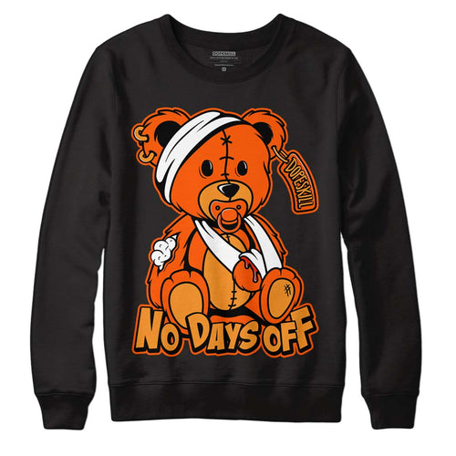 Brilliant Orange 12s DopeSkill Sweatshirt Hurt Bear Graphic