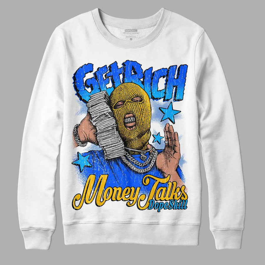 Royal Blue Collection DopeSkill Sweatshirt Get Rich Graphic