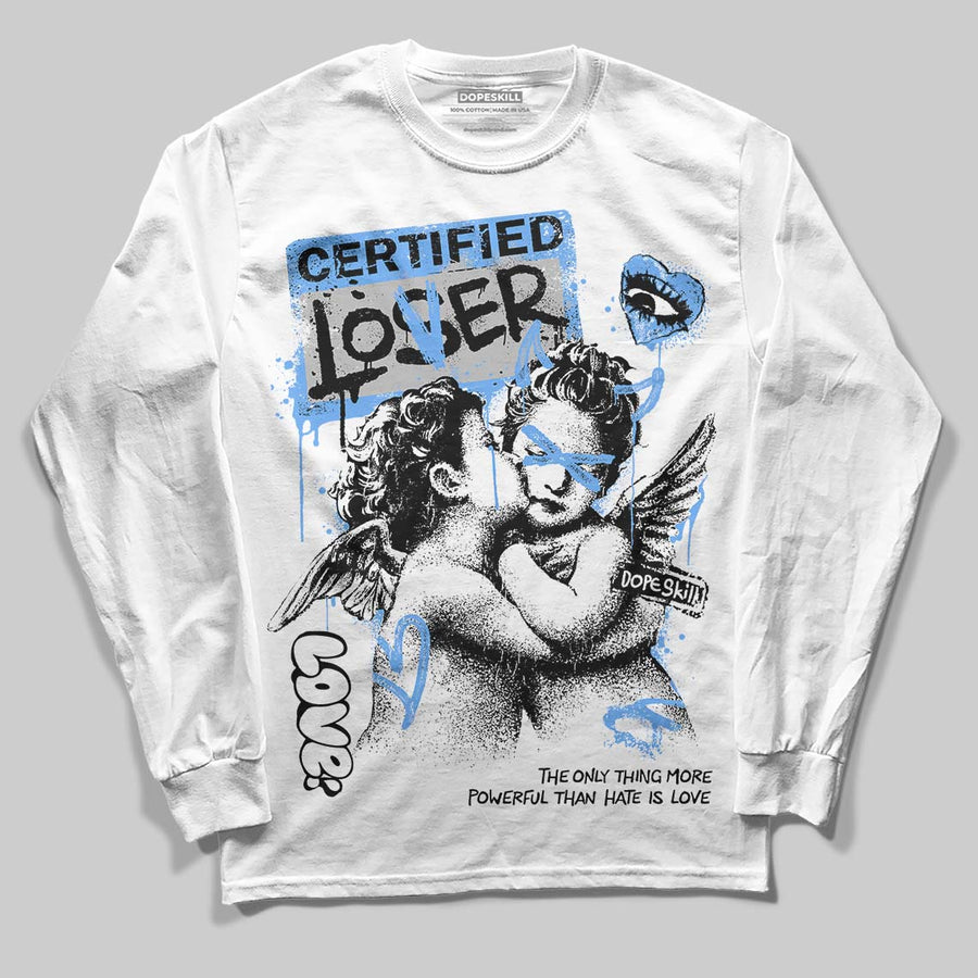 Black University Blue 5s DopeSkill Long Sleeve T-Shirt Certified Lover Graphic