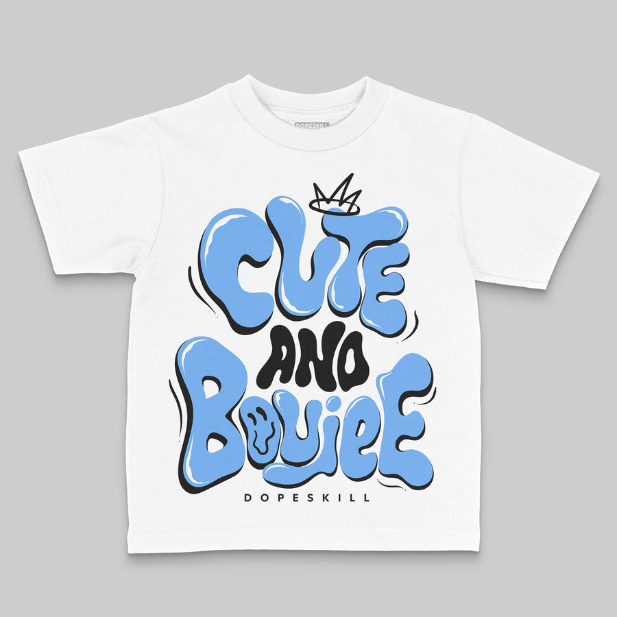 Black University Blue 5s DopeSkill Toddler Kids T-shirt Cute and Boujee Graphic