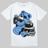 Black University Blue 5s DopeSkill T-Shirt Bear Steals Sneaker Graphic