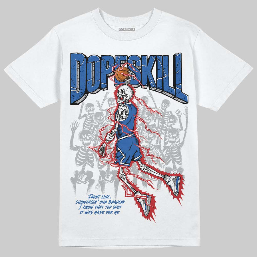 “True Blue” 3s DopeSkill T-Shirt Thunder Dunk Graphic