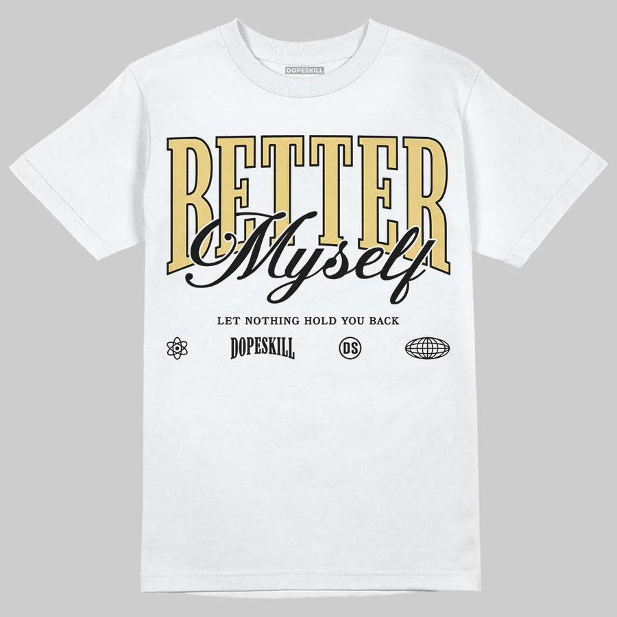 Quai 54 x Tour Yellow Black 1s DopeSkill T-Shirt Better Myself Graphic
