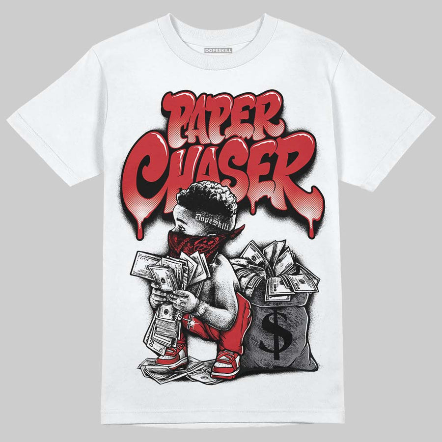 Foamposite One "Gym Red" DopeSkill T-Shirt Paper Chaser Boy Graphic