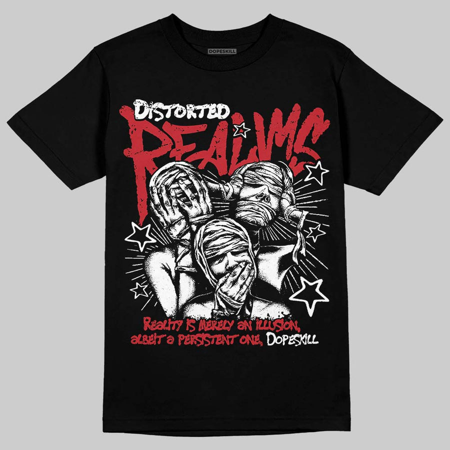 Fire Red “Black Tongue” 5s DopeSkill T-Shirt Distorted Realms Graphic