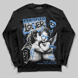 Black University Blue 5s DopeSkill Long Sleeve T-Shirt Certified Lover Graphic