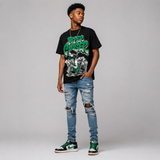 Pine Green 1s DopeSkill T-Shirt Paper Chaser Boy Graphic