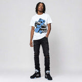 Black University Blue 5s DopeSkill T-Shirt Bear Steals Sneaker Graphic