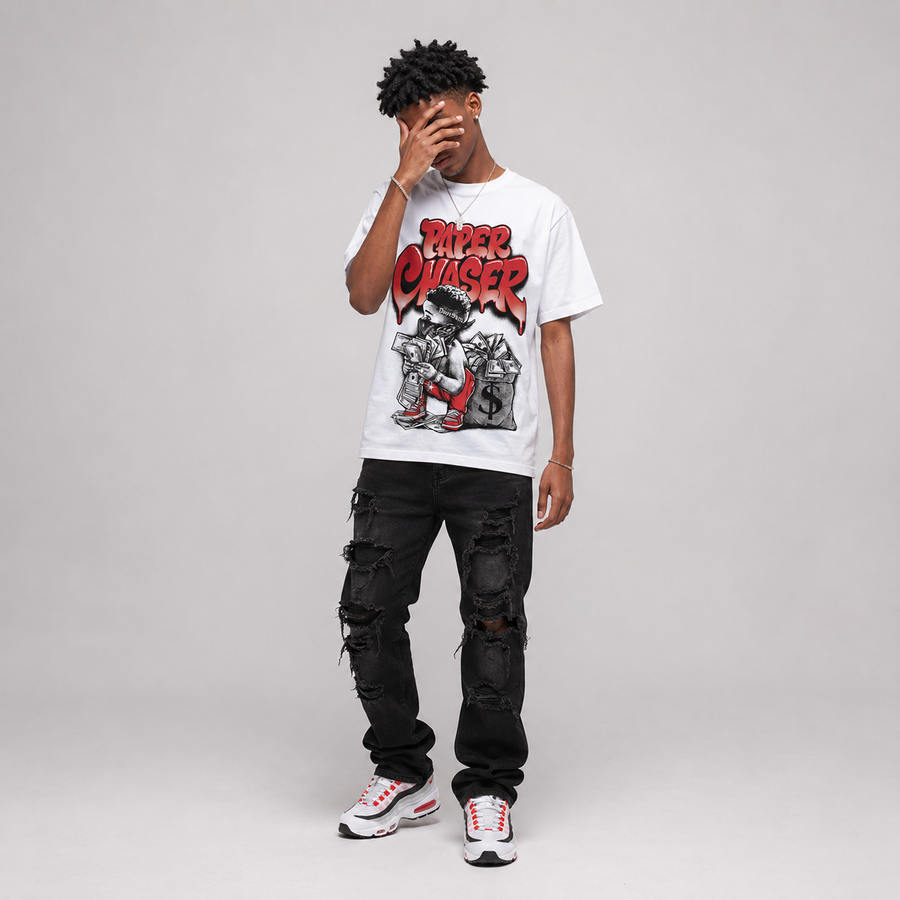 Max 95 Big Bubble "Comet Red" DopeSkill T-Shirt Paper Chaser Boy Graphic