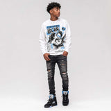 Black University Blue 5s DopeSkill Long Sleeve T-Shirt Certified Lover Graphic