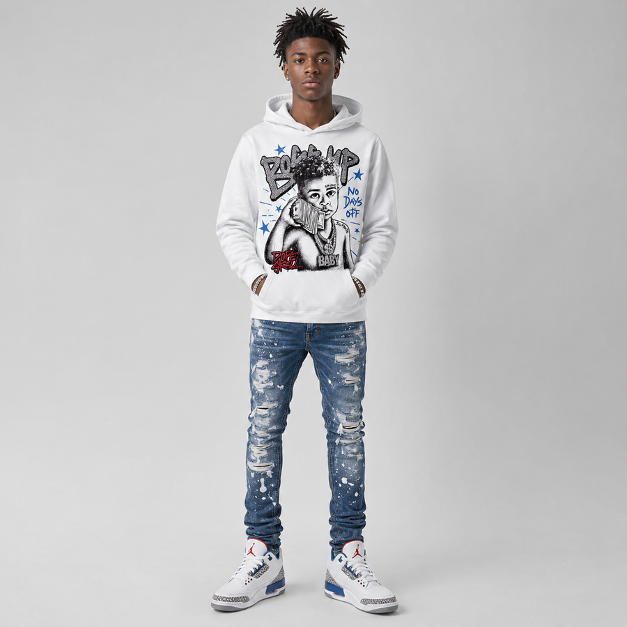 “True Blue” 3s DopeSkill Hoodie Sweatshirt Boss Up Graphic