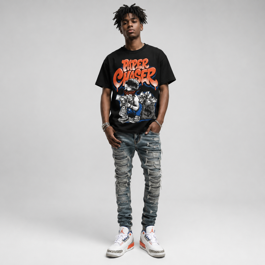 “Knicks” 3s DopeSkill T-Shirt Paper Chaser Boy Graphic