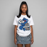 “True Blue” 3s DopeSkill T-Shirt Bear Steals Sneaker Graphic