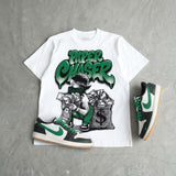 Pine Green 1s DopeSkill T-Shirt Paper Chaser Boy Graphic