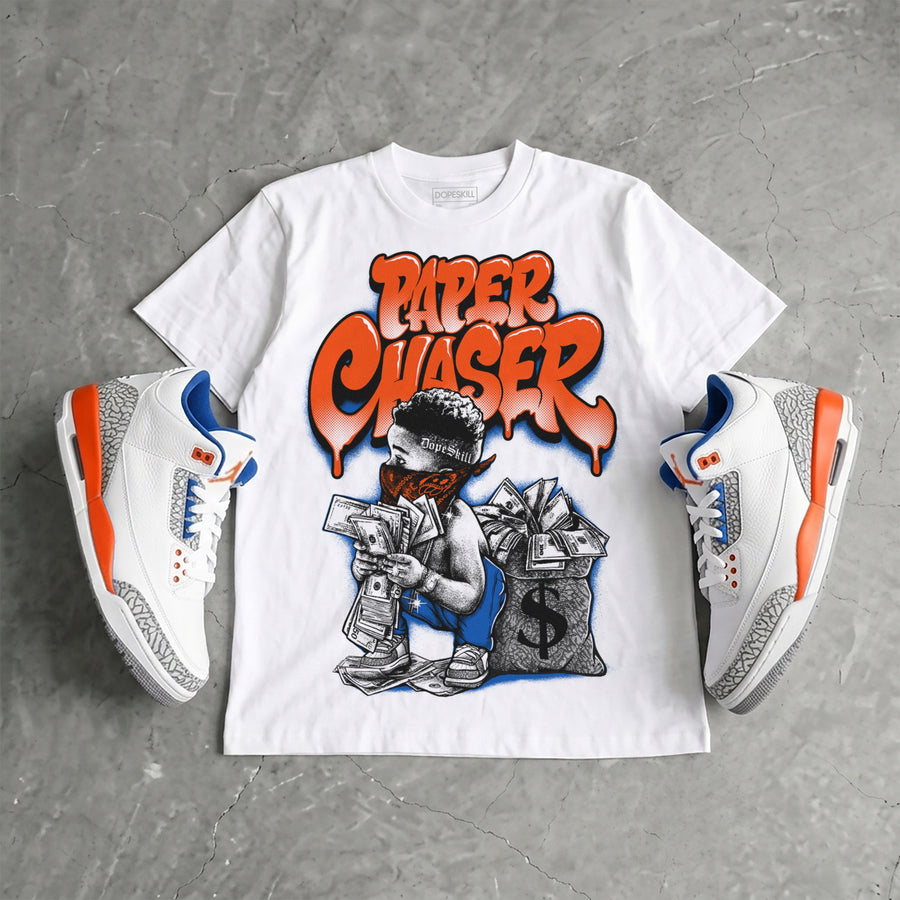 “Knicks” 3s DopeSkill T-Shirt Paper Chaser Boy Graphic