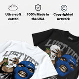 True Blue 3s DopeSkill T-Shirt Lust Vice Graphic