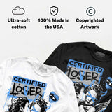 Black University Blue 5s DopeSkill Long Sleeve T-Shirt Certified Lover Graphic