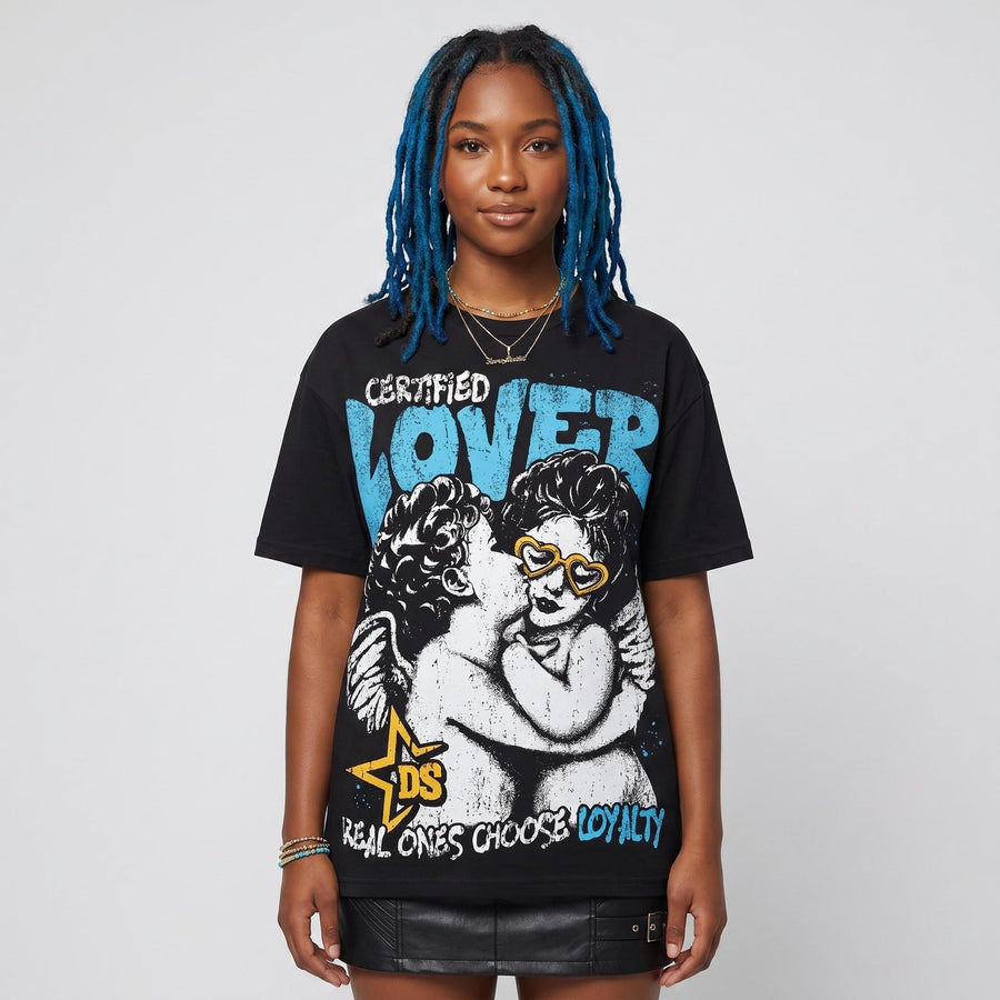 Gamma 11s DopeSkill Oversize Print T-Shirt Real Ones Choose Loyalty Graphic