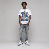 “True Blue” 3s DopeSkill T-Shirt Born To Be Rich Graphic