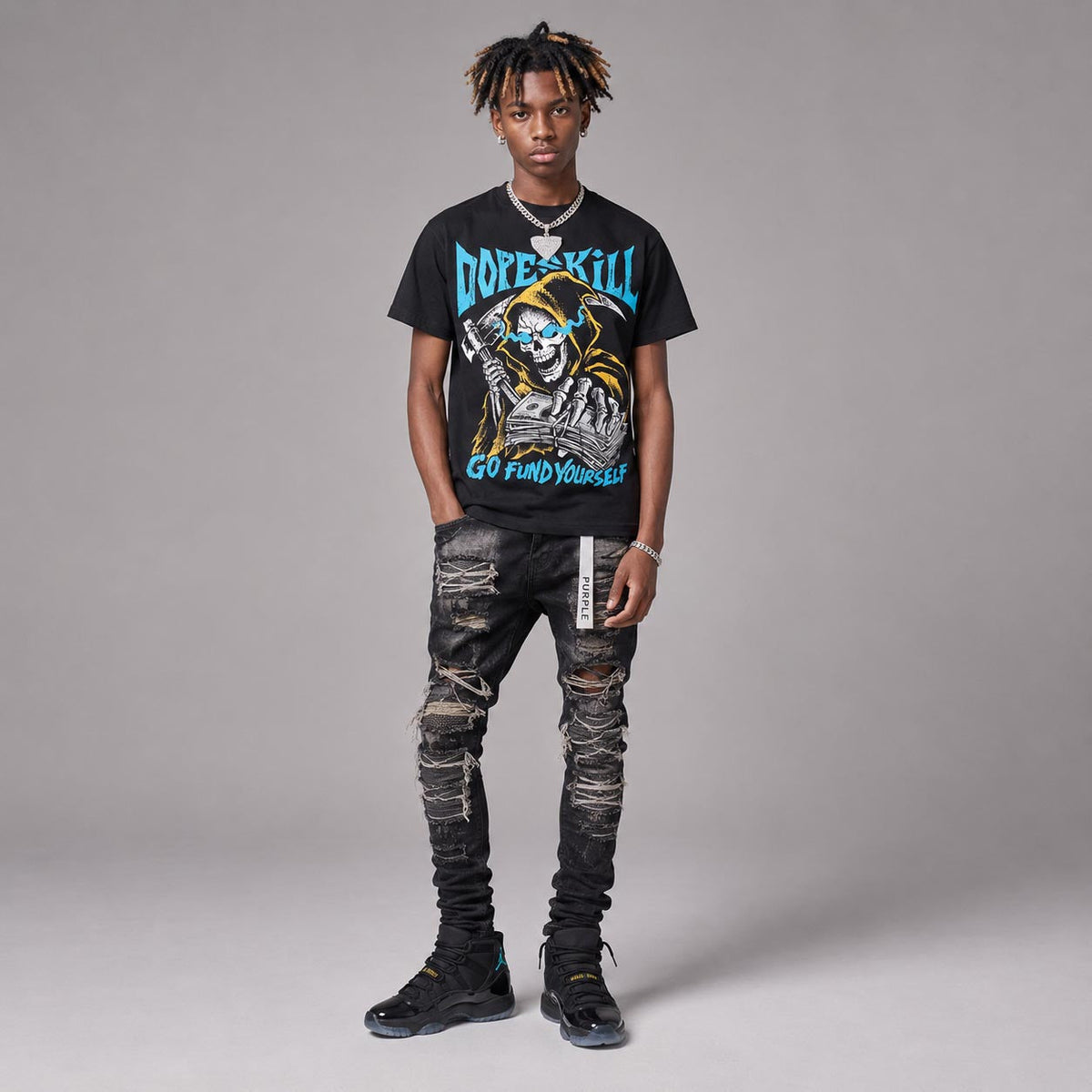 Gamma 11s DopeSkill T-Shirt Go Fund Yourself Graphic