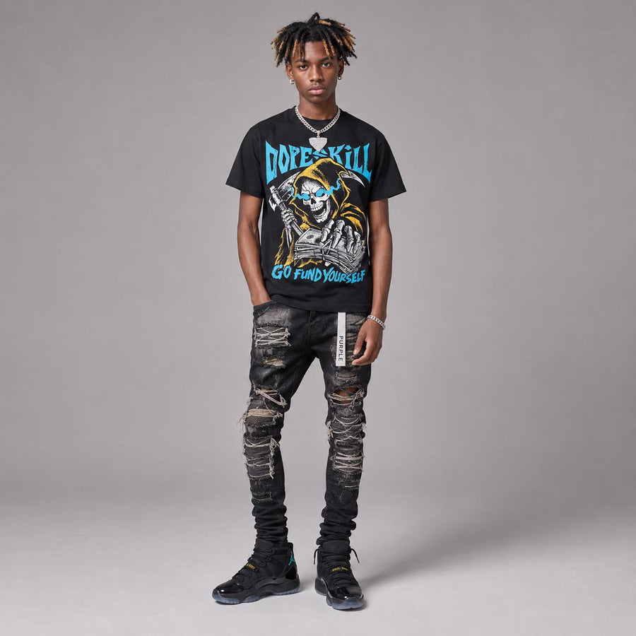 Gamma 11s DopeSkill T-Shirt Go Fund Yourself Graphic