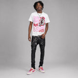 Travis Scott x “Pink Pack” 1s DopeSkill T-Shirt Real Ones Move In Silence Graphic