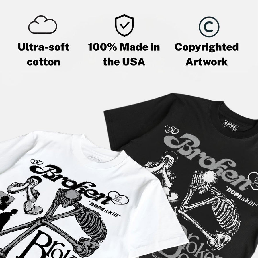 “Cap And Gown” 6s DopeSkill T-Shirt Broken Bones Graphic