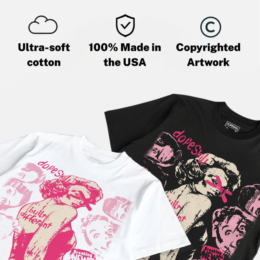 Iced Carmine 4s DopeSkill T-Shirt Built Different Graphic