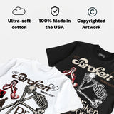 World’s Best Dad 3s DopeSkill T-Shirt Broken Bones Graphic