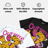 Comic 4s DopeSkill T-Shirt Out Here Being Cute Graphic